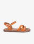 Nu-pieds croco irisés - Orange - 1