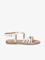 Nu-pieds croisés et irisés - Blanc - 1