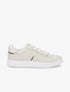 Sneakers en simili effet grainé - Beige - 1