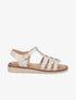 Nu-pieds style spartiates en simili - Beige - 1