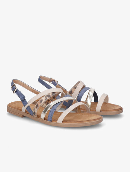 Nu-pieds fantaisies multibrides - Bleu - 5