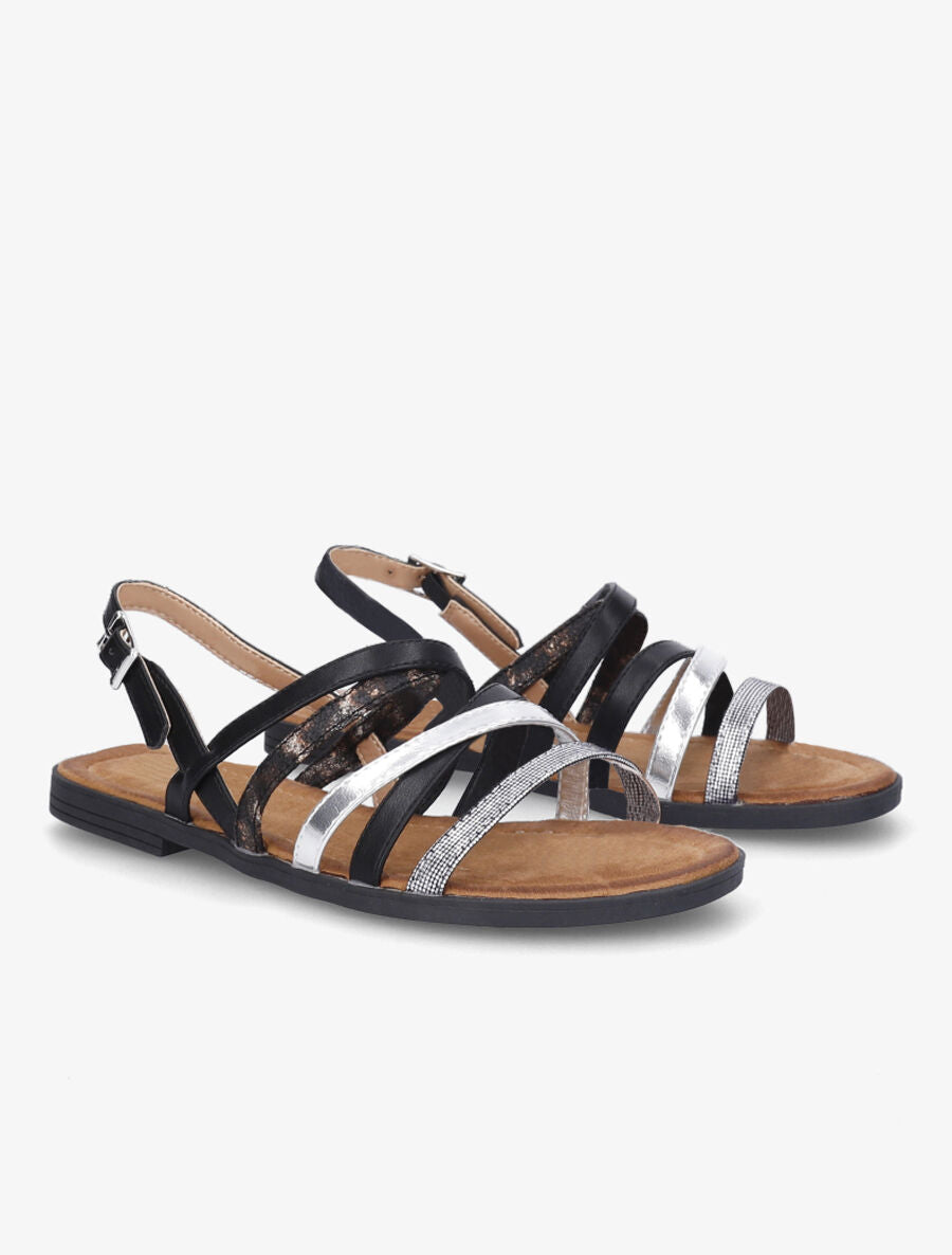 Nu-pieds fantaisies multibrides - Noir - 4