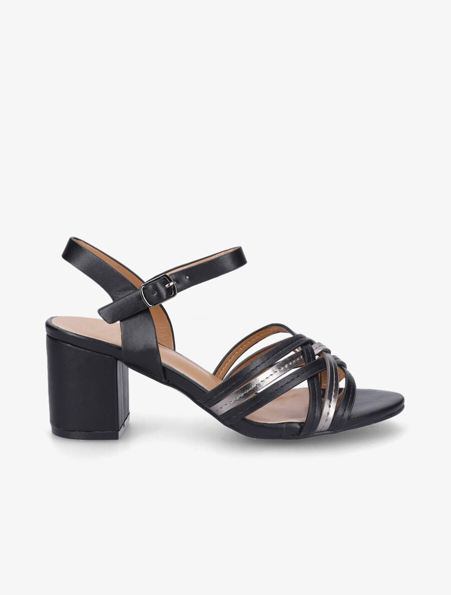 Sandales mi-hautes multibrides - Noir - 5