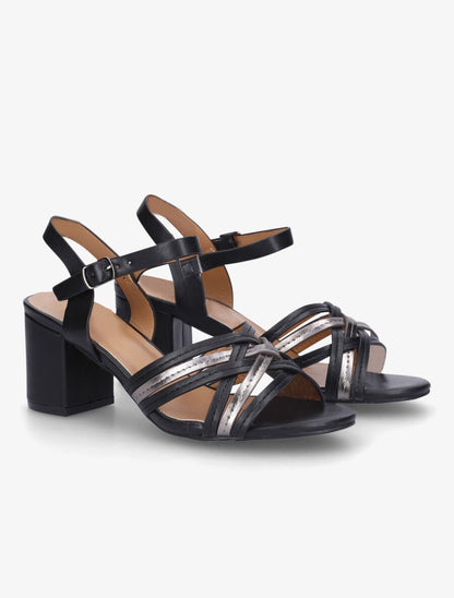 Sandales mi-hautes multibrides - Noir - 4