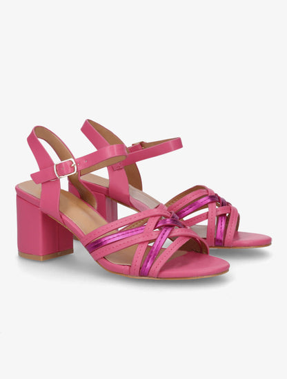 Sandales mi-hautes multibrides - Fuchsia - 4