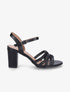 Sandales en simili à brides entrelacées - Noir - 1
