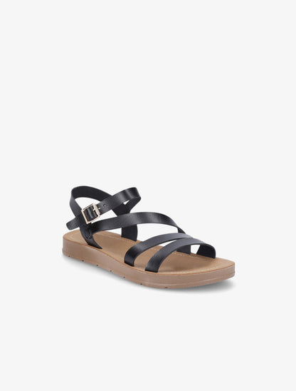 Nu-pieds en simili - Noir - 2