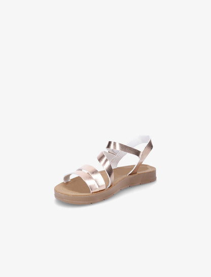 Nu-pieds en simili - Rose gold - 3