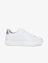 Sneakers en simili matelassés - Argent - 1