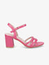 Sandales en simili à brides entrelacées - Fushia - 1