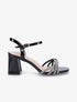 Sandales vernies à brides ornées de strass - Noir - 5