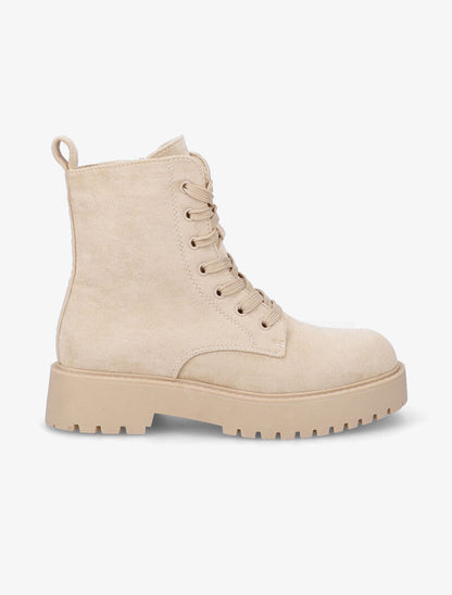 Rangers en suédine à semelles crantées - Beige - 2