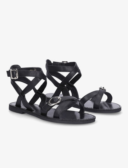 Nu-pieds à boucles - Noir - 4