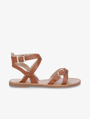 Nu-pieds à boucles - Camel - 1