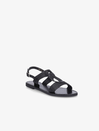 Nu-pieds fantaisies en simili - Noir - 2