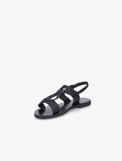 Nu-pieds fantaisies en simili - Noir - 3