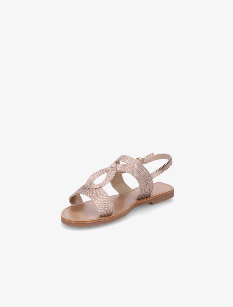 Nu-pieds fantaisies en simili - Rose gold - 3
