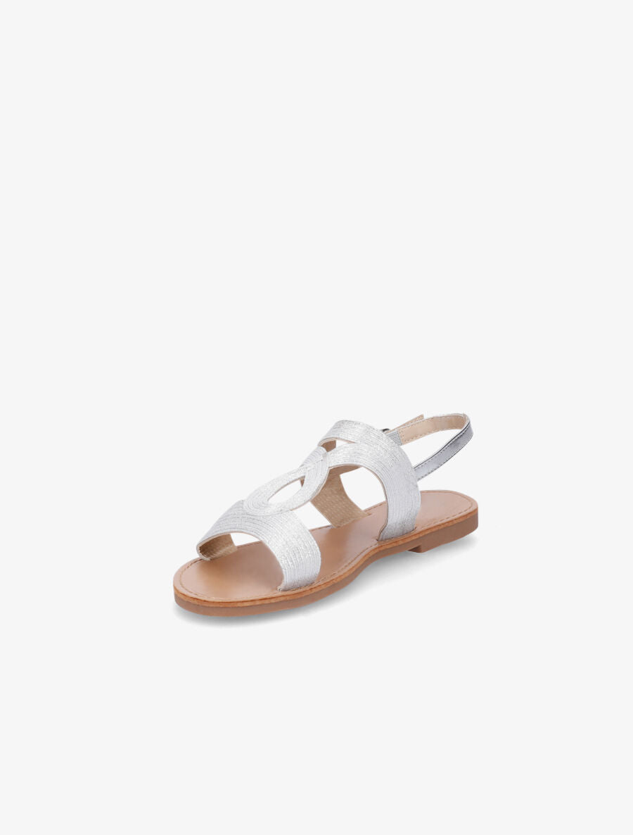 Nu-pieds fantaisies en simili - Argent - 3
