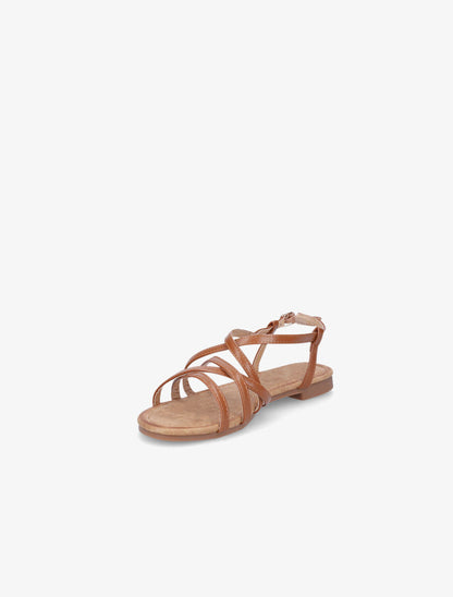 Nu-pieds croisés - Camel - 3