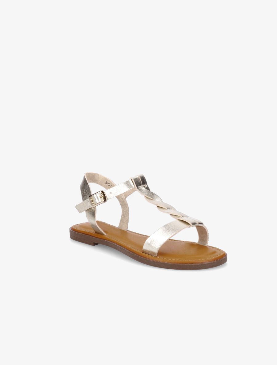 Nu-pieds torsadés - Or - 2