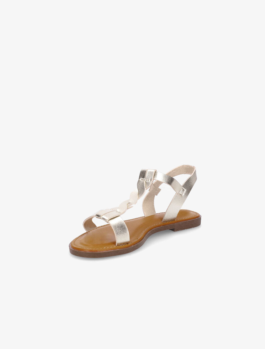 Nu-pieds torsadés - Or - 3