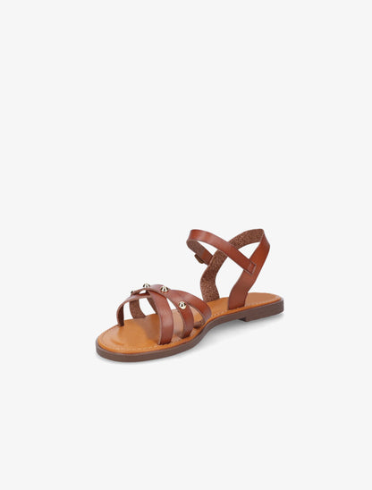 Nu-pieds à clous - Camel - 3