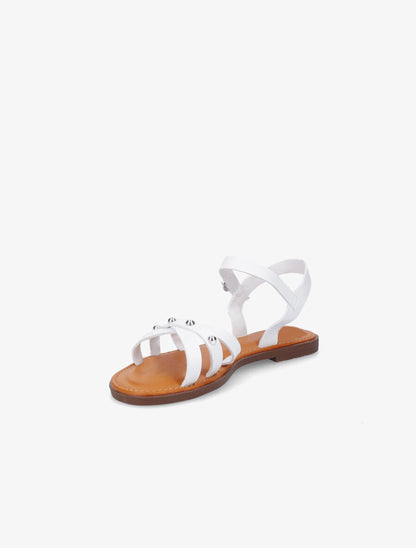 Nu-pieds à clous - Blanc - 3
