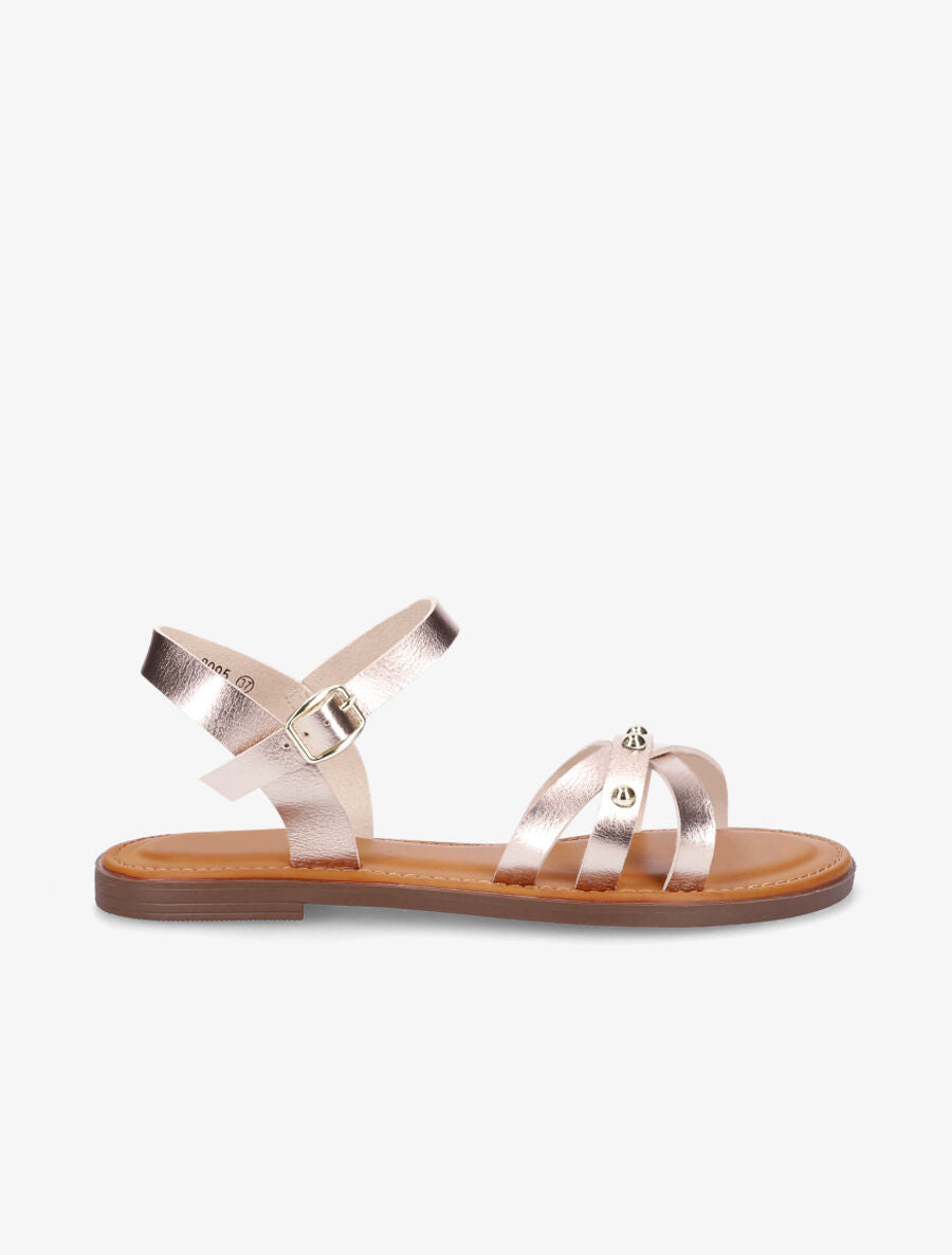 Nu-pieds à clous - Rose gold - 1