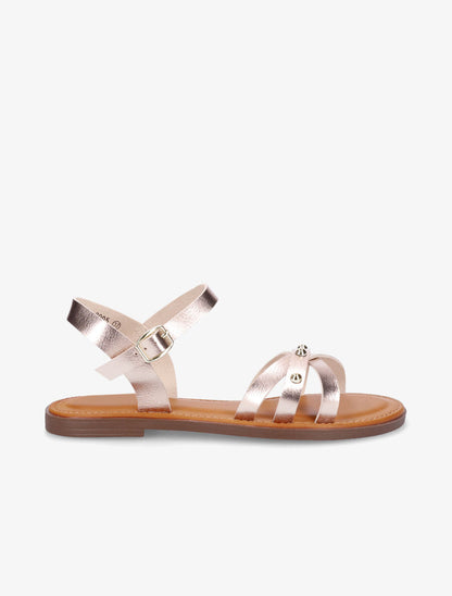 Nu-pieds à clous - Rose gold - 1