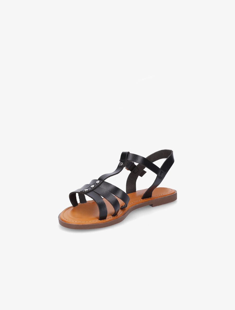 Nu-pieds classiques en simili - Noir - 3