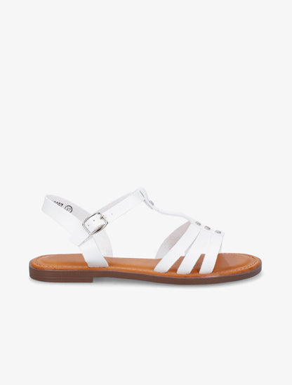 Nu-pieds classiques en simili - Blanc - 1