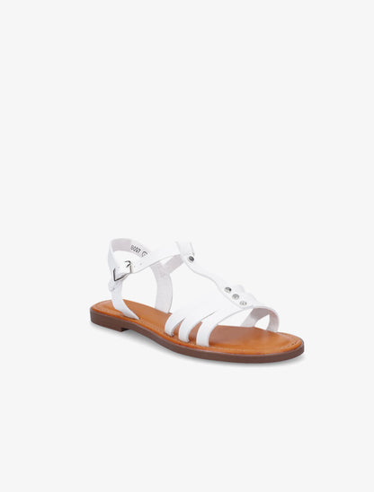 Nu-pieds classiques en simili - Blanc - 2