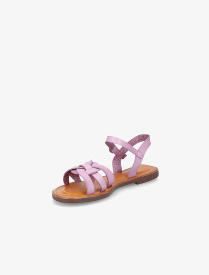 Nu-pieds plats classiques en simili - Lilas - 3