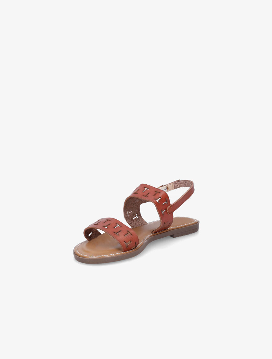 Nu-pieds à brides fantaisies - Marron - 3