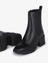 Boots montantes à bouts carrés - Noir - 1