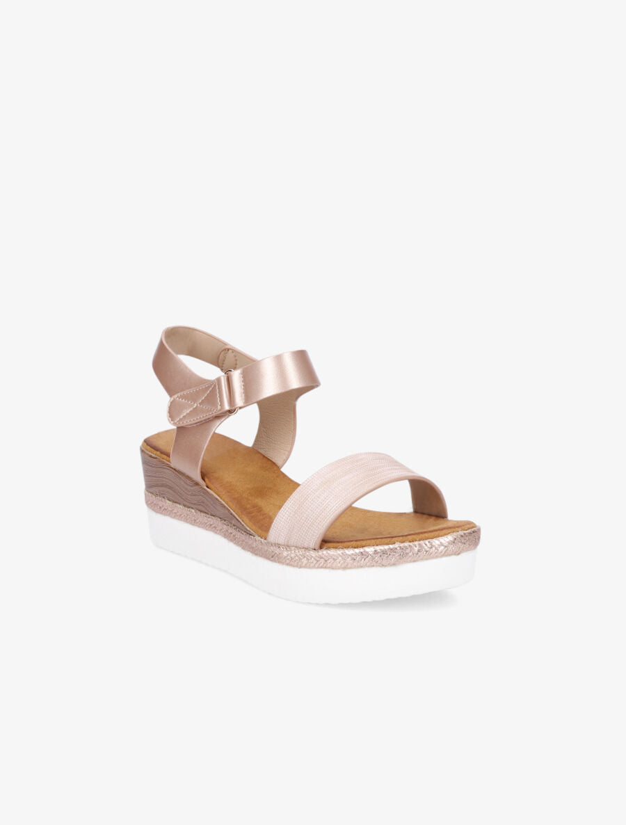 Sandales compensées irisées - Rose gold - 2