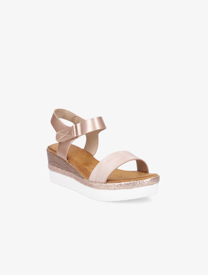 Sandales compensées irisées - Rose gold - 2