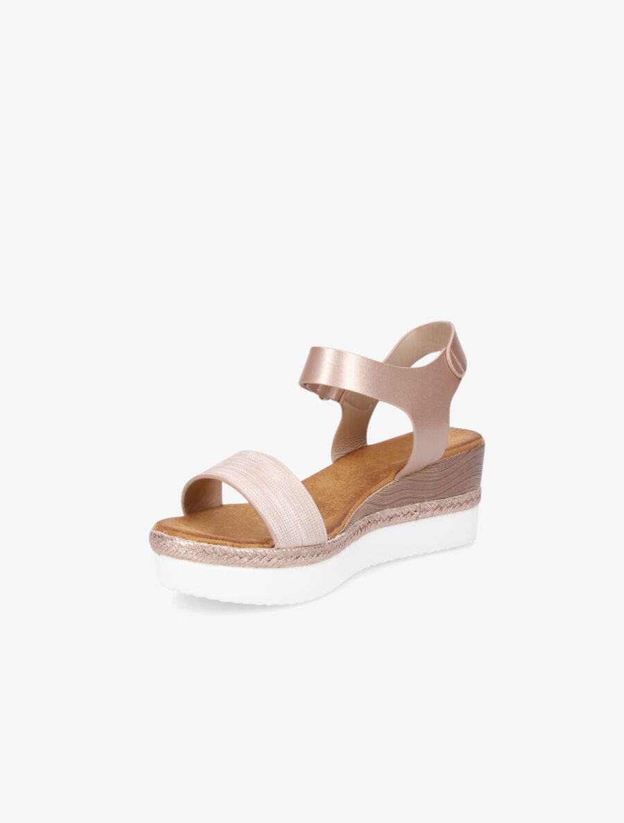 Sandales compensées irisées - Rose gold - 3