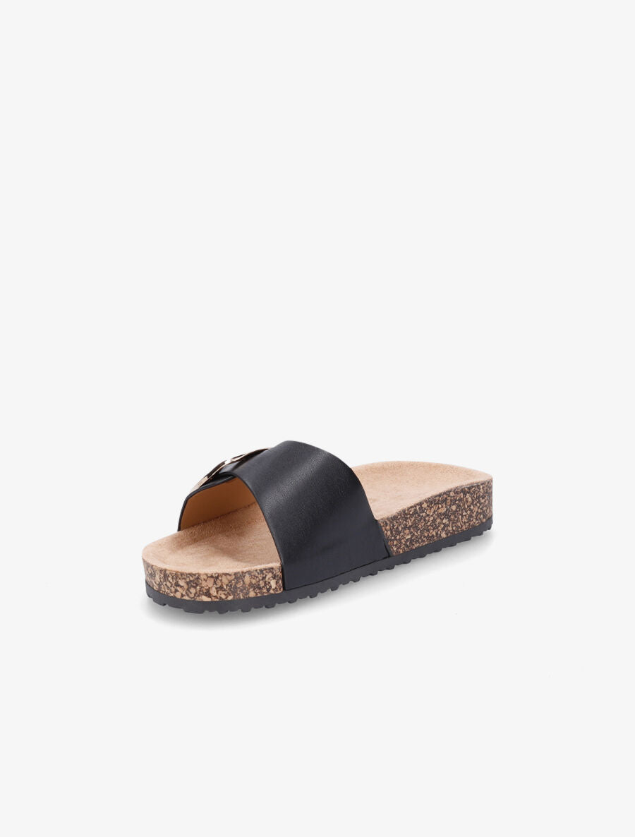 Claquettes à boucle - Noir - 3