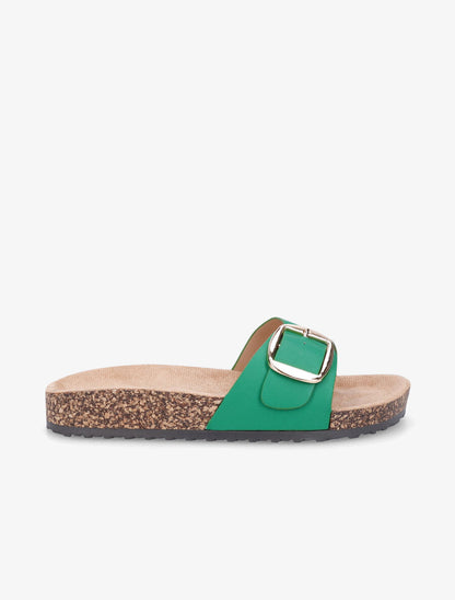 Claquettes à boucle - Vert - 1
