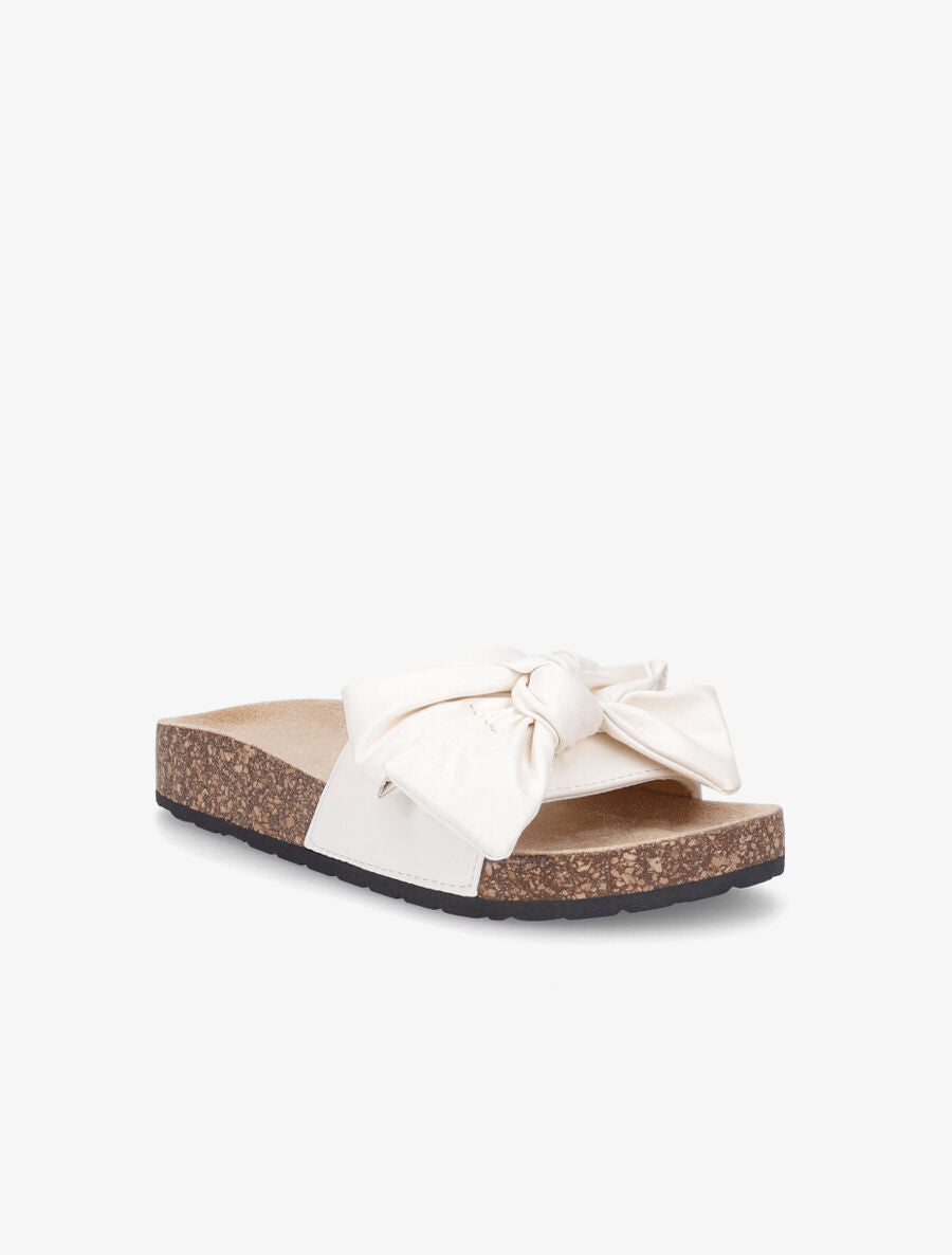 Claquettes à noeud - Beige - 2