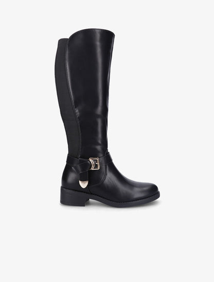 Bottes écuyère à bout rond - Noir - 2