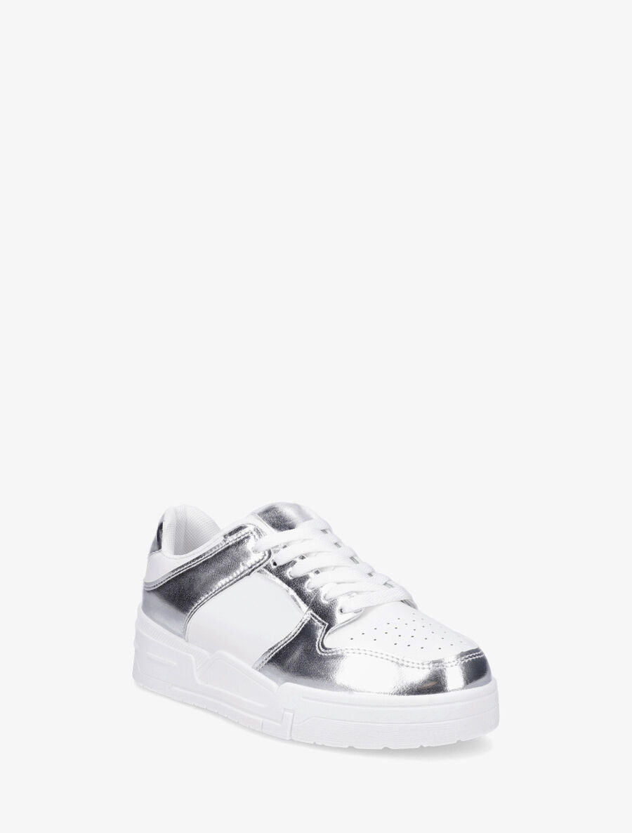 Baskets en simili - Argent - 2