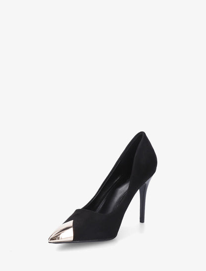 Escarpins hauts en suédine - Noir - 3