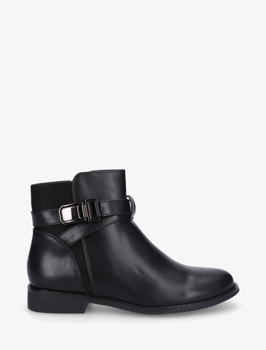 Bottines plates bi-matière - Noir - 5