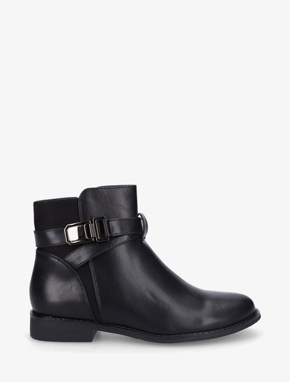 Bottines plates bi-matière - Noir - 5
