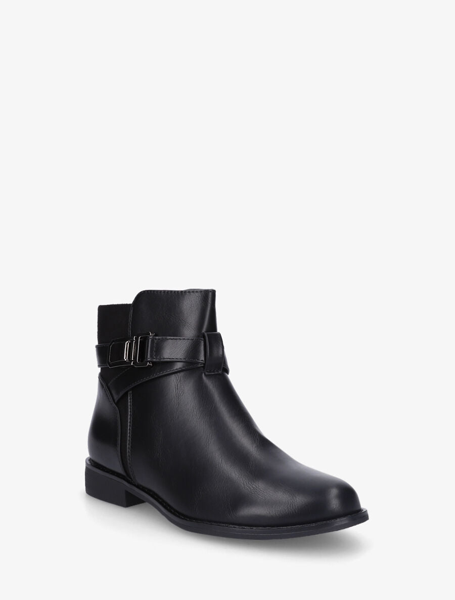 Bottines plates bi-matière - Noir - 2