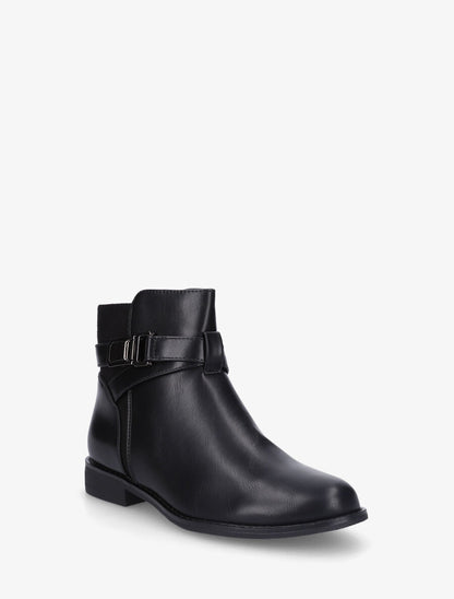 Bottines plates bi-matière - Noir - 2