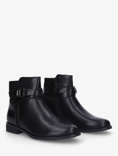 Bottines plates bi-matière - Noir - 4