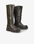Bottes unies à semelles stylisées - Kaki - 1
